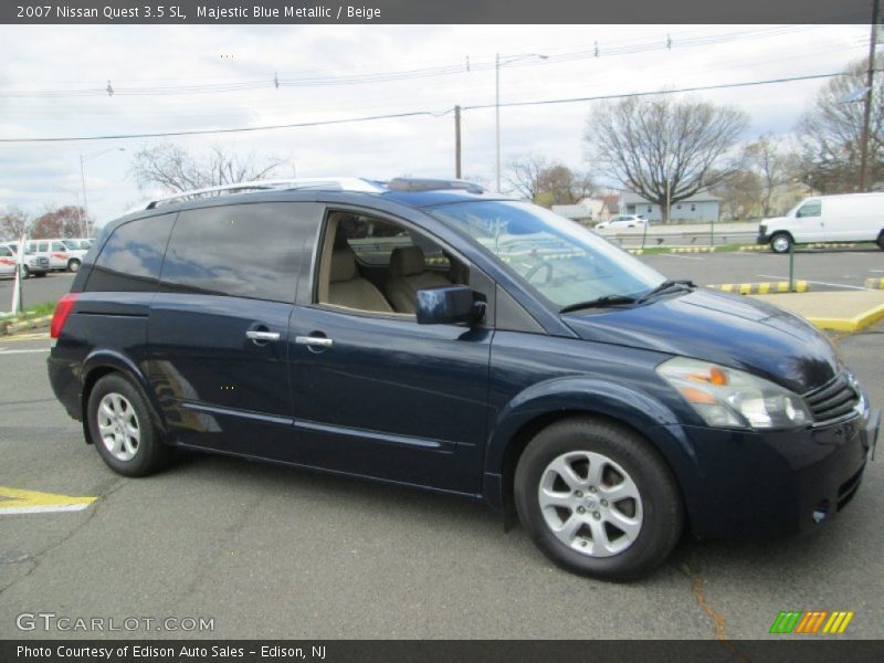 Majestic Blue Metallic / Beige 2007 Nissan Quest 3.5 SL