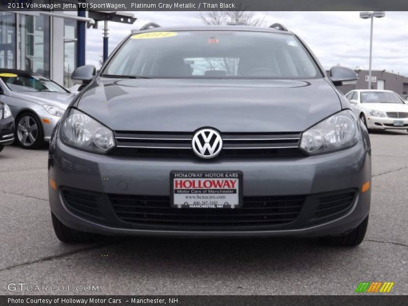 Platinum Gray Metallic / Titan Black 2011 Volkswagen Jetta TDI SportWagen