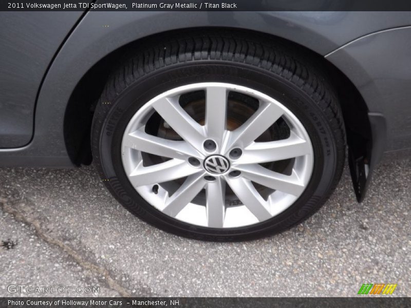 Platinum Gray Metallic / Titan Black 2011 Volkswagen Jetta TDI SportWagen