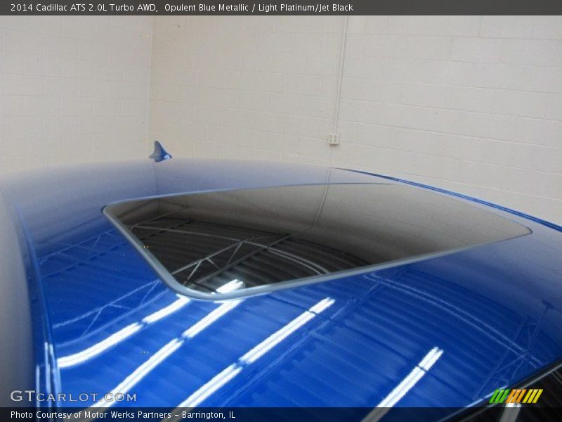 Opulent Blue Metallic / Light Platinum/Jet Black 2014 Cadillac ATS 2.0L Turbo AWD