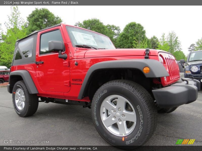 Flame Red / Black 2014 Jeep Wrangler Sport 4x4