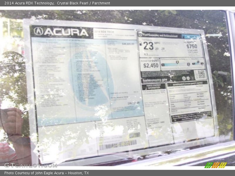 Crystal Black Pearl / Parchment 2014 Acura RDX Technology