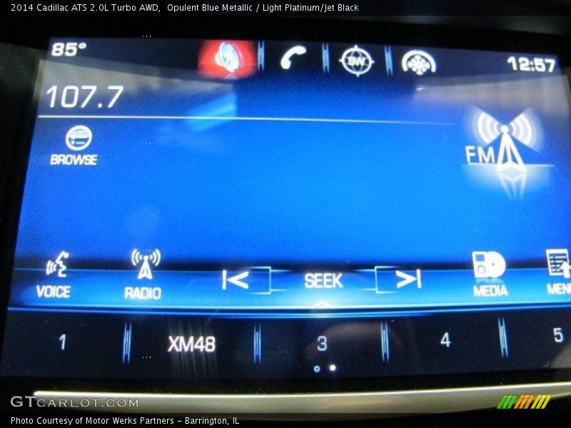 Opulent Blue Metallic / Light Platinum/Jet Black 2014 Cadillac ATS 2.0L Turbo AWD