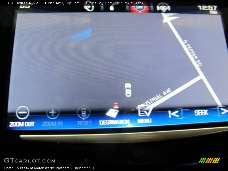 Opulent Blue Metallic / Light Platinum/Jet Black 2014 Cadillac ATS 2.0L Turbo AWD