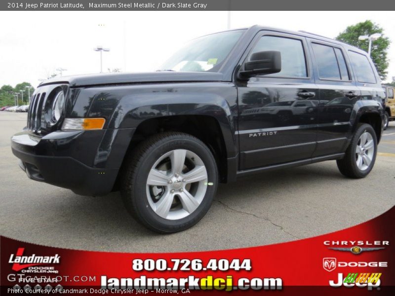 Maximum Steel Metallic / Dark Slate Gray 2014 Jeep Patriot Latitude