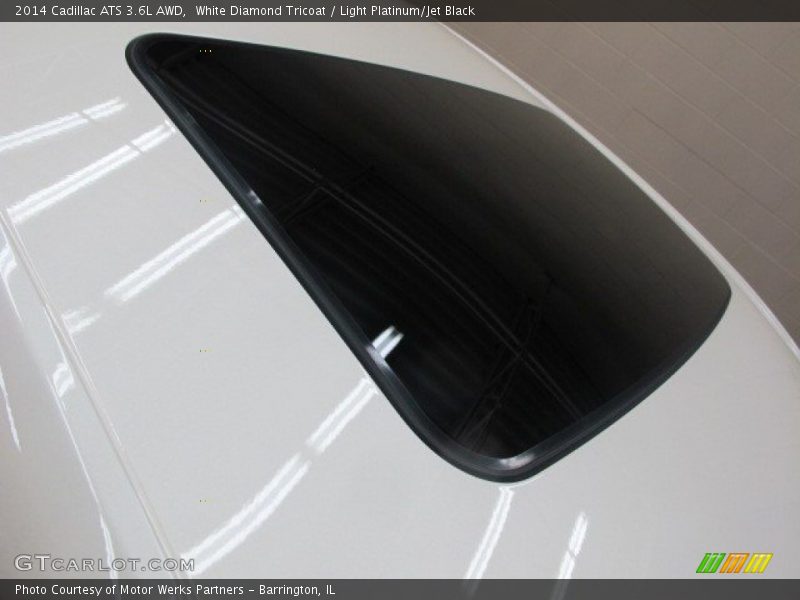 White Diamond Tricoat / Light Platinum/Jet Black 2014 Cadillac ATS 3.6L AWD