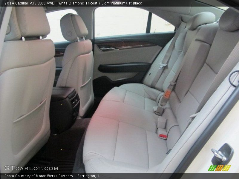 White Diamond Tricoat / Light Platinum/Jet Black 2014 Cadillac ATS 3.6L AWD