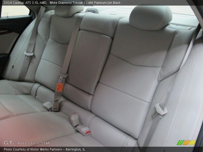 White Diamond Tricoat / Light Platinum/Jet Black 2014 Cadillac ATS 3.6L AWD