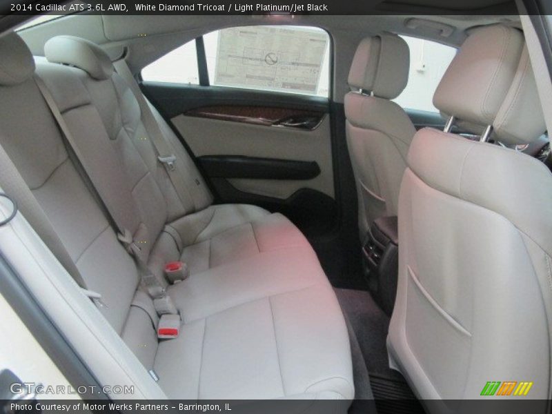 White Diamond Tricoat / Light Platinum/Jet Black 2014 Cadillac ATS 3.6L AWD