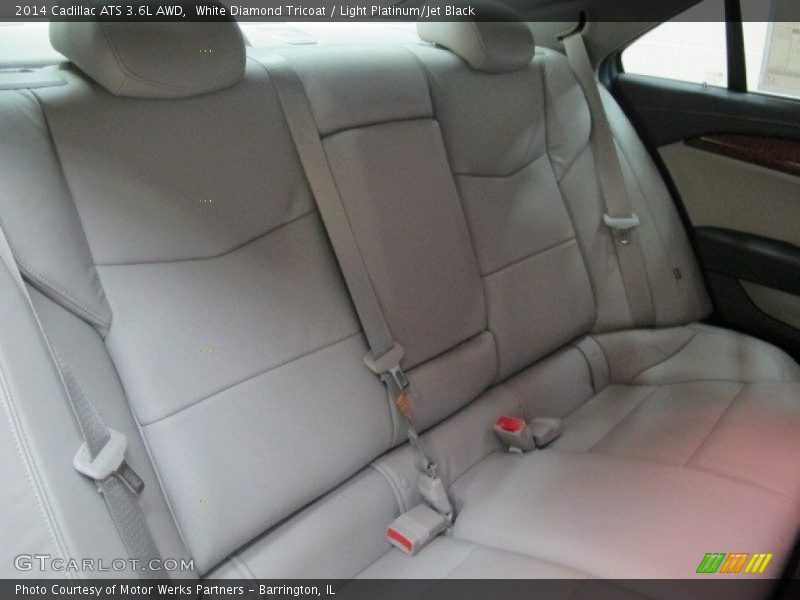 White Diamond Tricoat / Light Platinum/Jet Black 2014 Cadillac ATS 3.6L AWD