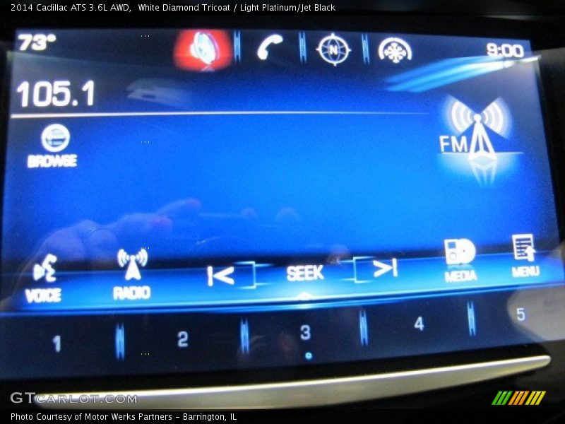 White Diamond Tricoat / Light Platinum/Jet Black 2014 Cadillac ATS 3.6L AWD