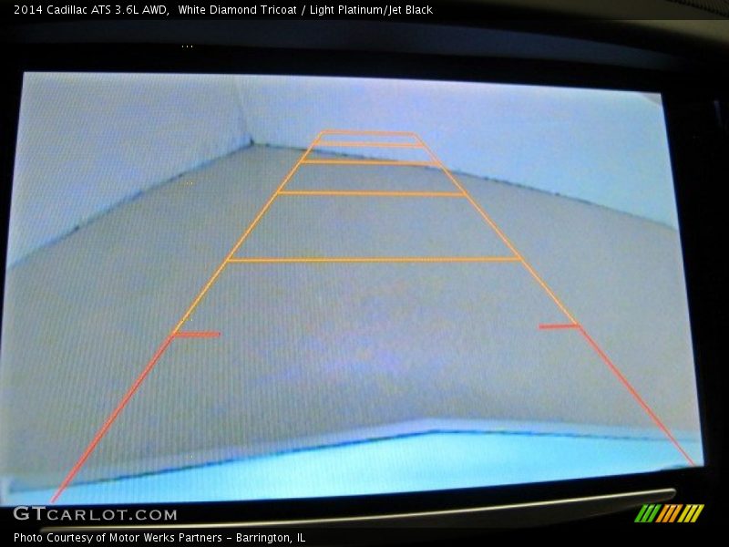 White Diamond Tricoat / Light Platinum/Jet Black 2014 Cadillac ATS 3.6L AWD