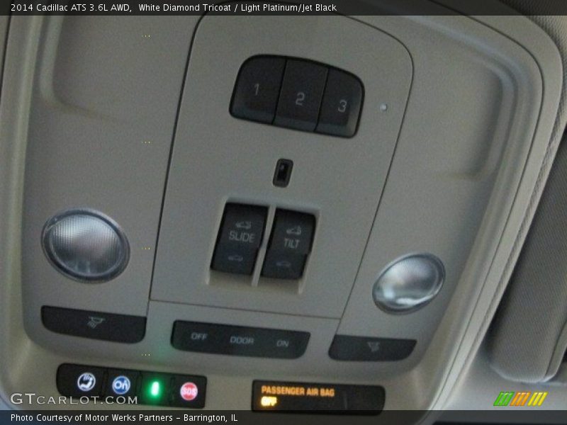 White Diamond Tricoat / Light Platinum/Jet Black 2014 Cadillac ATS 3.6L AWD