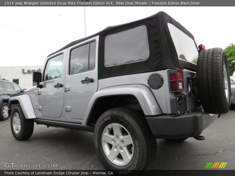  2014 Wrangler Unlimited Oscar Mike Freedom Edition 4x4 Billet Silver Metallic
