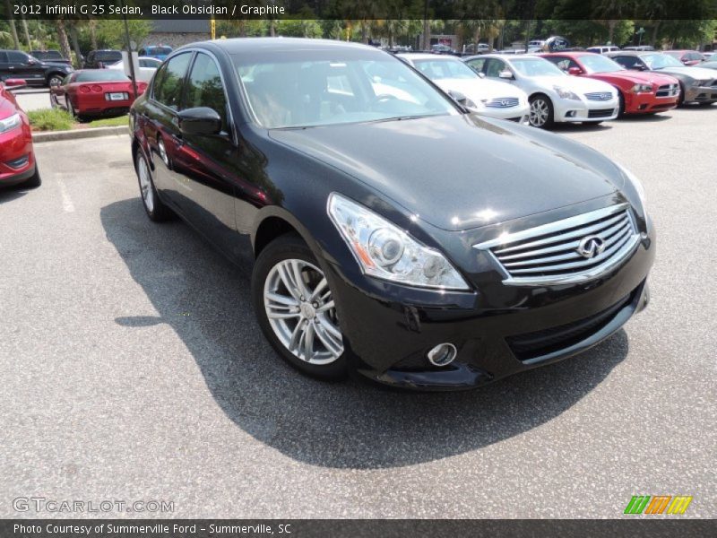 Black Obsidian / Graphite 2012 Infiniti G 25 Sedan