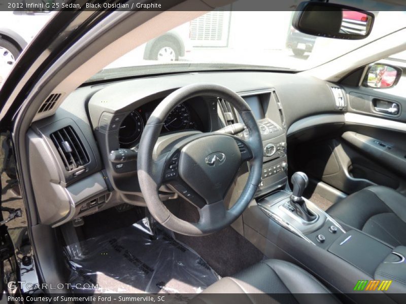 Black Obsidian / Graphite 2012 Infiniti G 25 Sedan