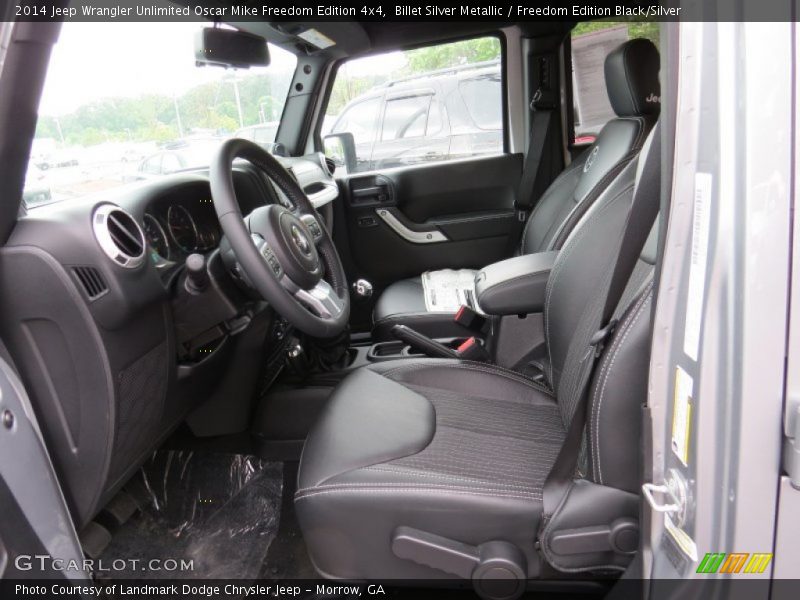 Billet Silver Metallic / Freedom Edition Black/Silver 2014 Jeep Wrangler Unlimited Oscar Mike Freedom Edition 4x4