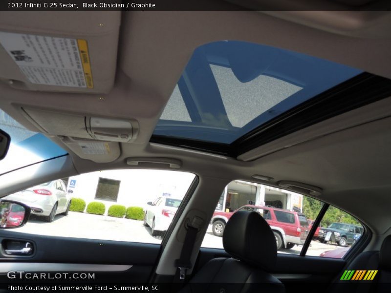 Black Obsidian / Graphite 2012 Infiniti G 25 Sedan
