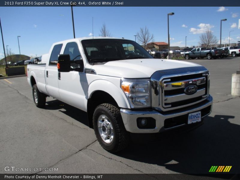 Oxford White / Steel 2013 Ford F350 Super Duty XL Crew Cab 4x4