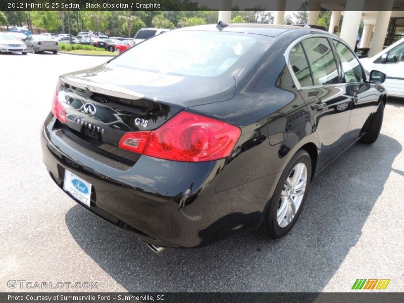 Black Obsidian / Graphite 2012 Infiniti G 25 Sedan