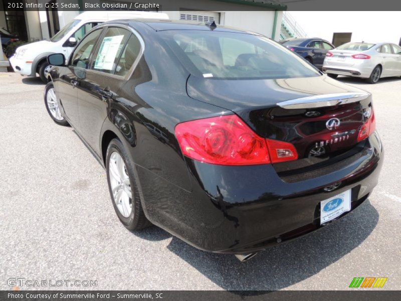 Black Obsidian / Graphite 2012 Infiniti G 25 Sedan