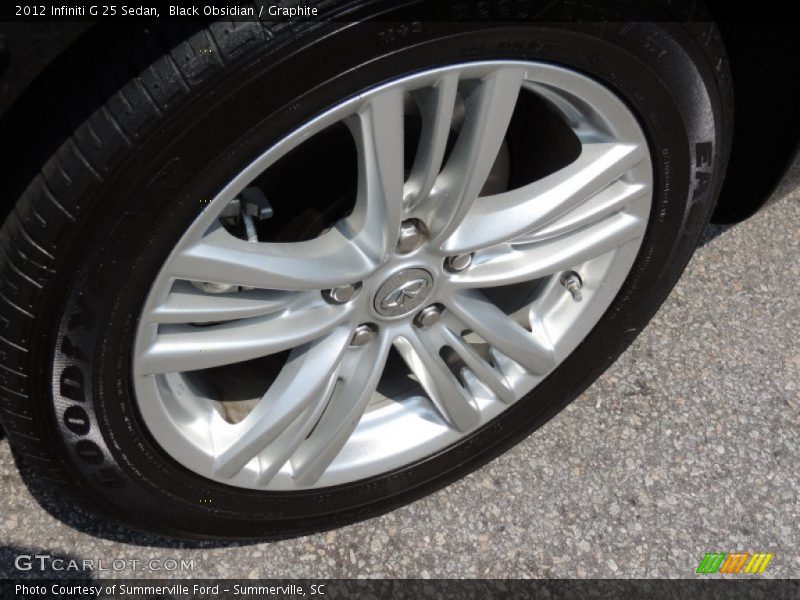 Black Obsidian / Graphite 2012 Infiniti G 25 Sedan