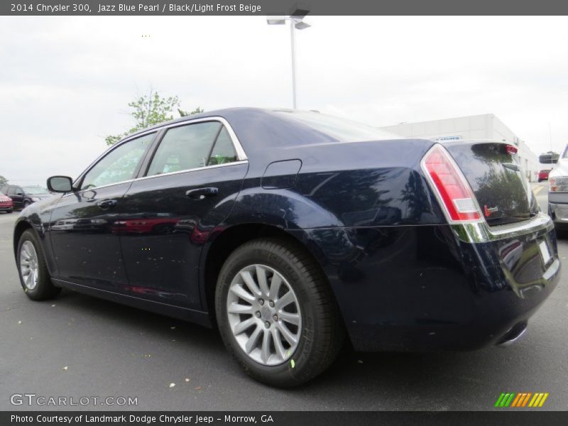 Jazz Blue Pearl / Black/Light Frost Beige 2014 Chrysler 300