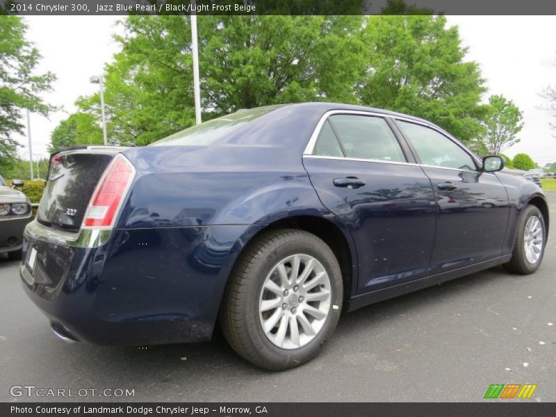 Jazz Blue Pearl / Black/Light Frost Beige 2014 Chrysler 300