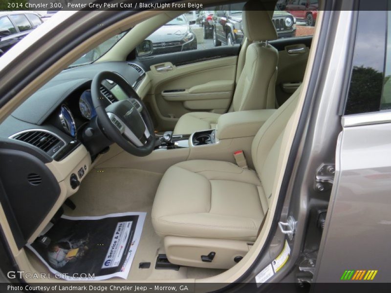 Pewter Grey Pearl Coat / Black/Light Frost Beige 2014 Chrysler 300