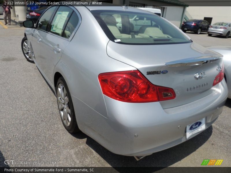 Liquid Platinum / Wheat 2012 Infiniti G 37 Journey Sedan