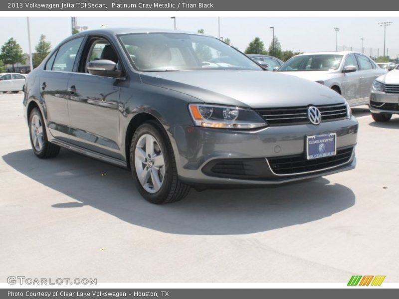 Platinum Gray Metallic / Titan Black 2013 Volkswagen Jetta TDI Sedan