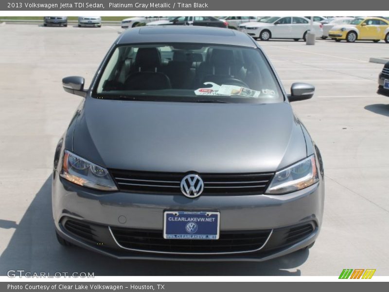 Platinum Gray Metallic / Titan Black 2013 Volkswagen Jetta TDI Sedan