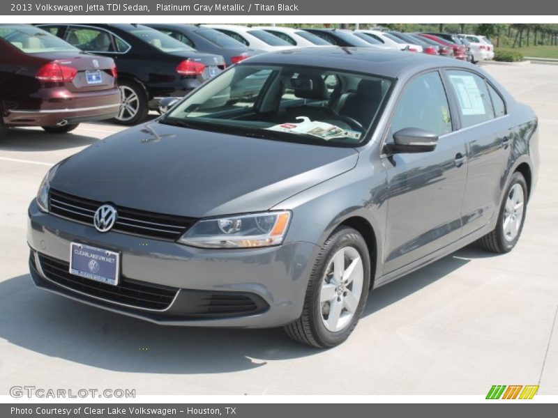 Platinum Gray Metallic / Titan Black 2013 Volkswagen Jetta TDI Sedan