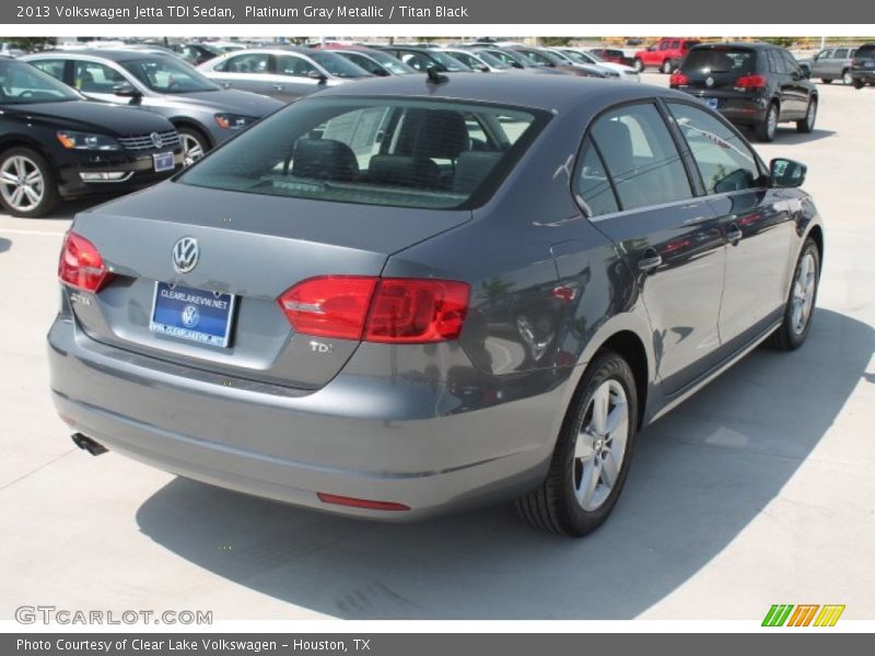 Platinum Gray Metallic / Titan Black 2013 Volkswagen Jetta TDI Sedan