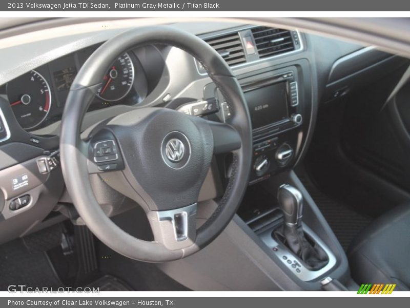 Platinum Gray Metallic / Titan Black 2013 Volkswagen Jetta TDI Sedan