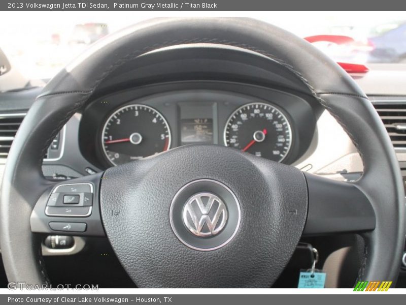 Platinum Gray Metallic / Titan Black 2013 Volkswagen Jetta TDI Sedan