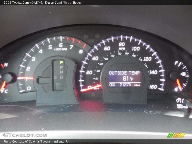 Desert Sand Mica / Bisque 2008 Toyota Camry XLE V6