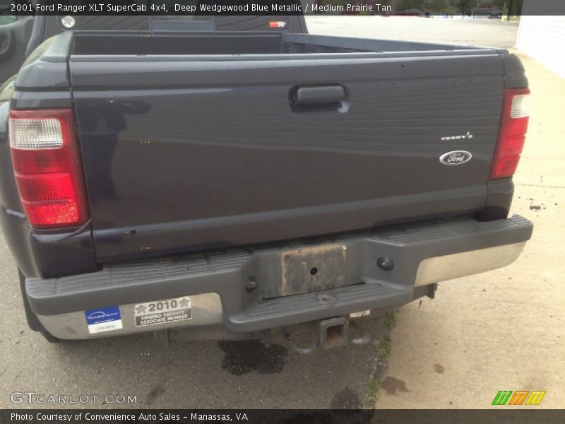 Deep Wedgewood Blue Metallic / Medium Prairie Tan 2001 Ford Ranger XLT SuperCab 4x4
