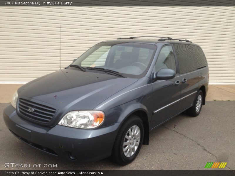 Misty Blue / Gray 2002 Kia Sedona LX