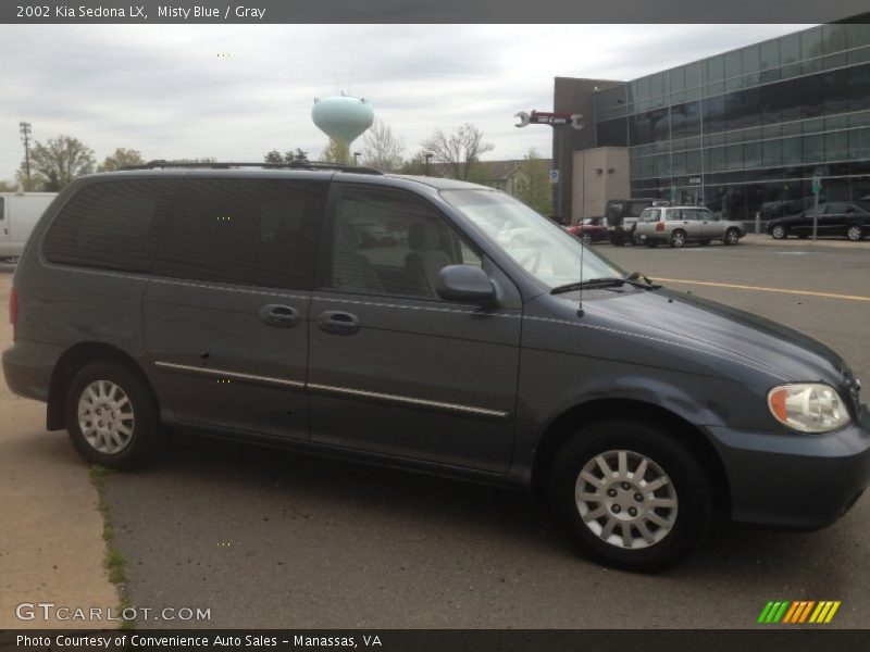 Misty Blue / Gray 2002 Kia Sedona LX