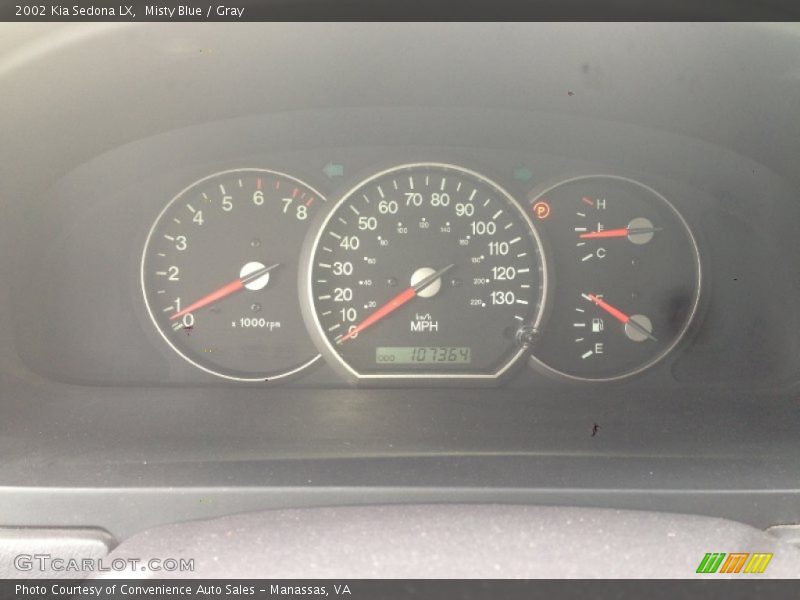 Misty Blue / Gray 2002 Kia Sedona LX