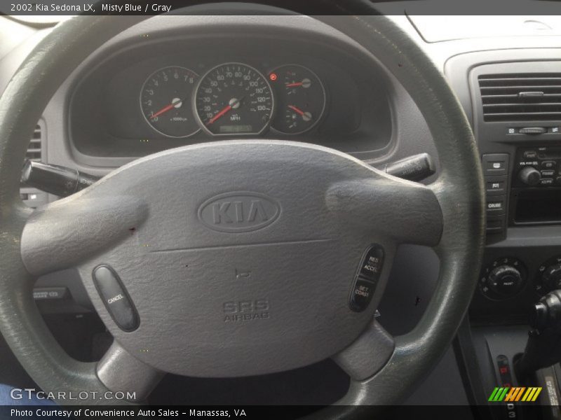 Misty Blue / Gray 2002 Kia Sedona LX