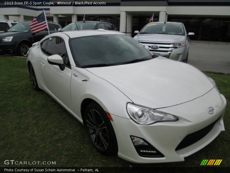 Whiteout / Black/Red Accents 2013 Scion FR-S Sport Coupe