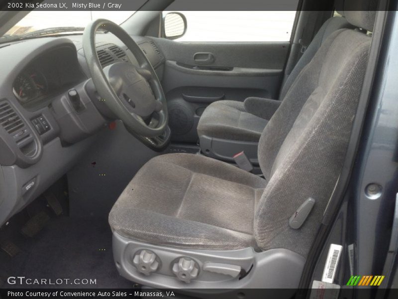 Misty Blue / Gray 2002 Kia Sedona LX