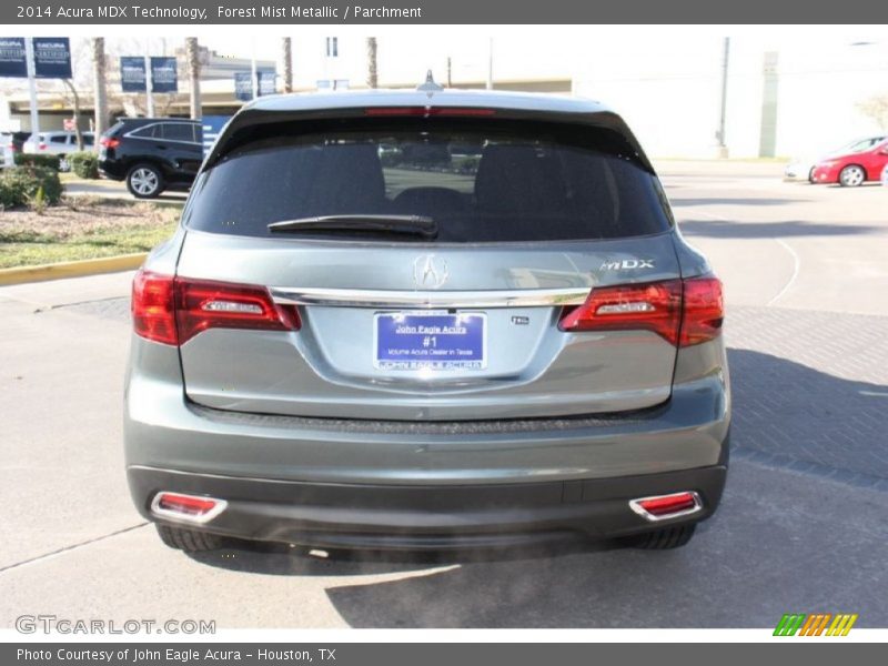 Forest Mist Metallic / Parchment 2014 Acura MDX Technology