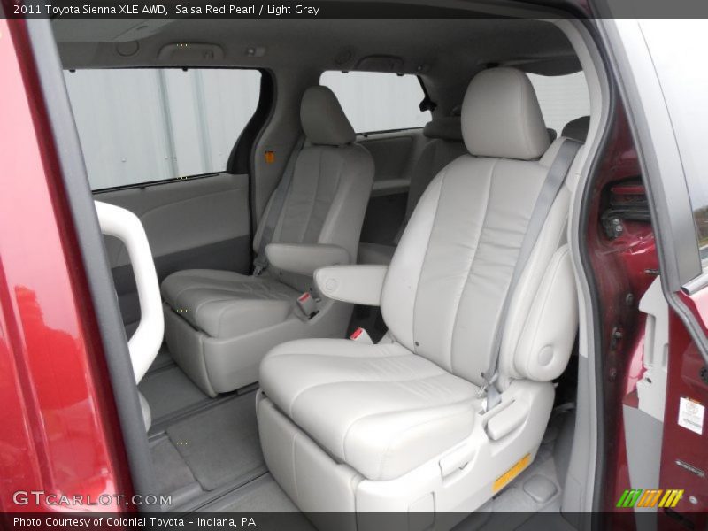 Salsa Red Pearl / Light Gray 2011 Toyota Sienna XLE AWD