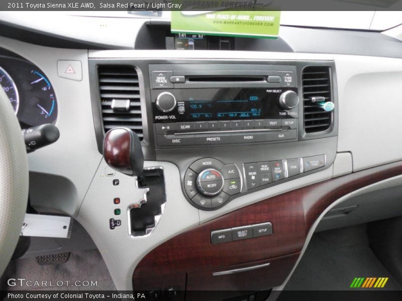 Salsa Red Pearl / Light Gray 2011 Toyota Sienna XLE AWD