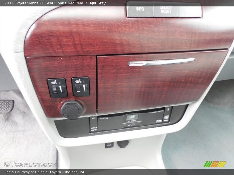 Salsa Red Pearl / Light Gray 2011 Toyota Sienna XLE AWD