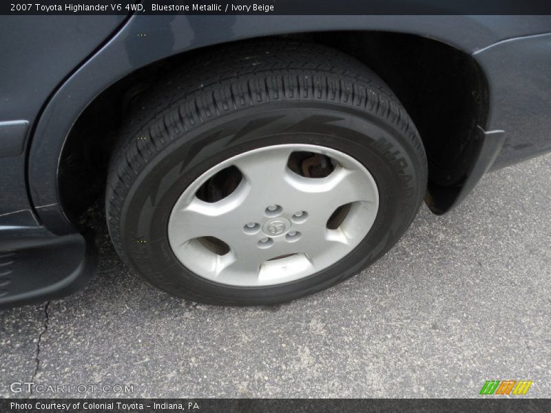 Bluestone Metallic / Ivory Beige 2007 Toyota Highlander V6 4WD
