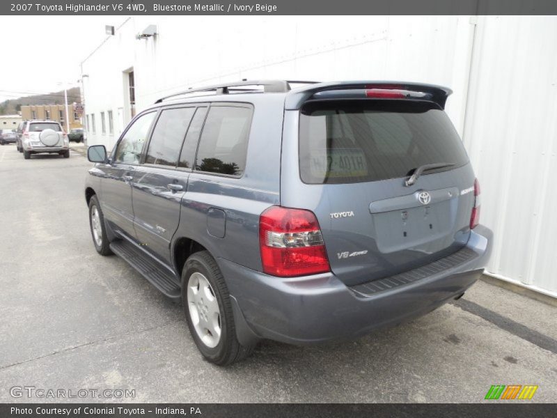 Bluestone Metallic / Ivory Beige 2007 Toyota Highlander V6 4WD